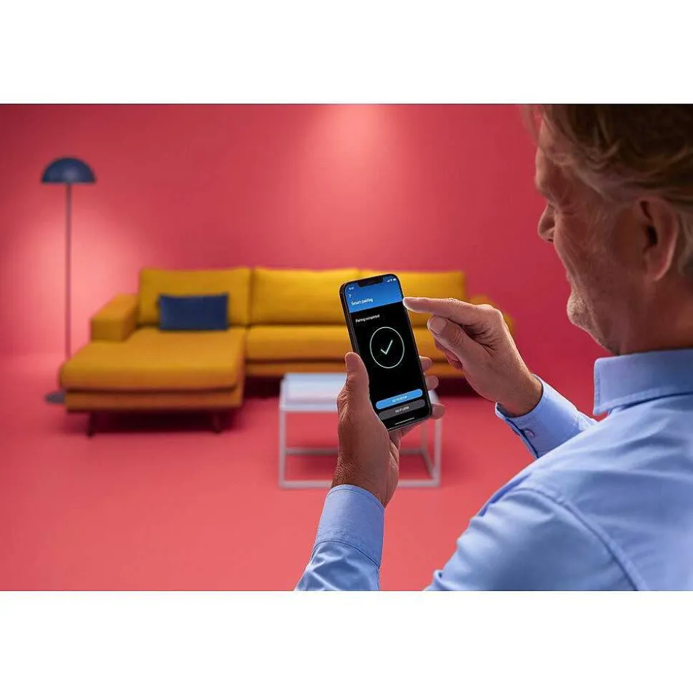 Plafonnier Philips Wiz Imageo Led Blanc, 3 Lumieres, Changeur De Couleurs