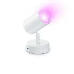 Plafonnier Philips Wiz Imageo Led Blanc, 1 Lumiere, Changeur De Couleurs