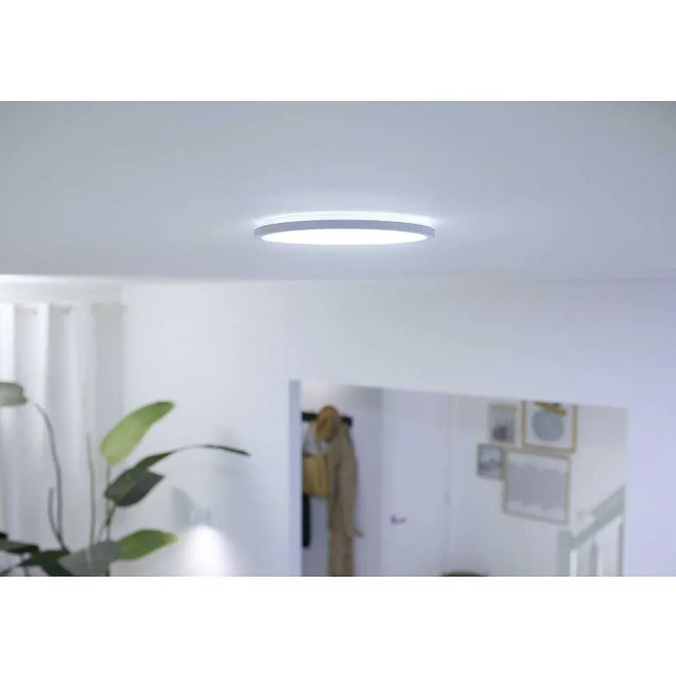 Plafonnier Philips Wiz Super Slim Led Blanc, 1 Lumiere