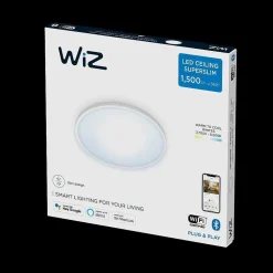 Plafonnier Philips Wiz Super Slim Led Blanc, 1 Lumiere