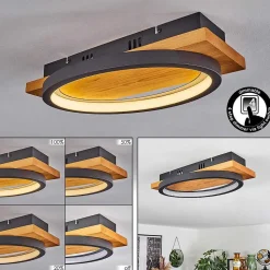 Plafonnier Pompu Led Ecru, 1 Lumiere