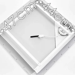 Plafonnier Salmi Led Blanc, 1 Lumiere, Telecommandes, Changeur De Couleurs