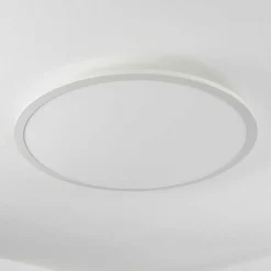 Plafonnier Sani Led Blanc, 1 Lumiere, Telecommandes, Changeur De Couleurs