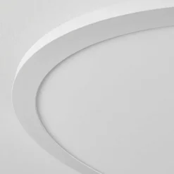 Plafonnier Sani Led Blanc, 1 Lumiere, Telecommandes, Changeur De Couleurs