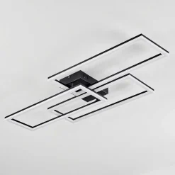 Plafonnier Taleta Led Noir, 1 Lumiere, Telecommandes