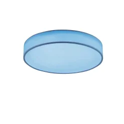 Plafonnier Trio Leuchten Wiz Diamo Led Blanc, 1 Lumiere, Telecommandes, Changeur De Couleurs