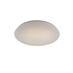 Plafonnier Trio Leuchten Wiz Charly Led Blanc, 1 Lumiere, Telecommandes, Changeur De Couleurs