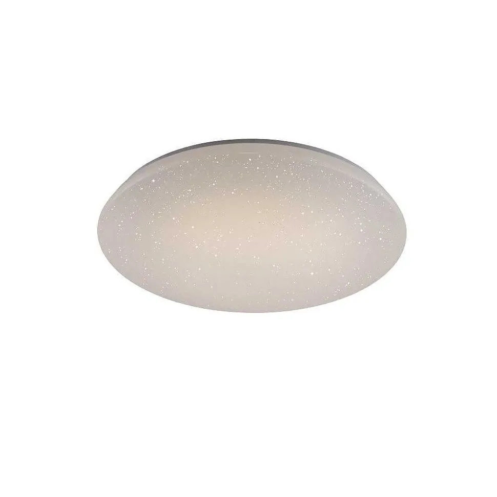 Plafonnier Trio Leuchten Wiz Charly Led Blanc, 1 Lumiere, Telecommandes, Changeur De Couleurs