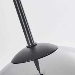 Plafonnier Verre 20 Cm Koyoto Chrome, Fume, 4 Lumieres