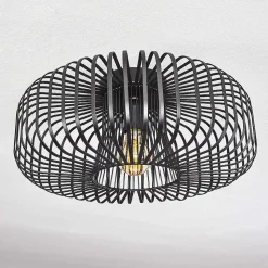 Plafonnier Wemude Noir, 1 Lumiere