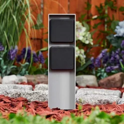 Prises Électriques D\\'Exterieur Reigolil Gris, Noir