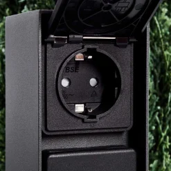 Prises Électriques D\\'Exterieur Reigolil Anthracite, Noir