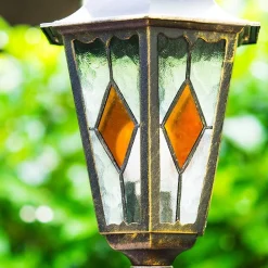 Reverbere Antibes Brun Dore, 1 Lumiere