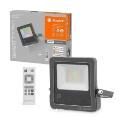 Spot De Jardin Ledvance Smart+ Anthracite, 1 Lumiere, Telecommandes, Changeur De Couleurs