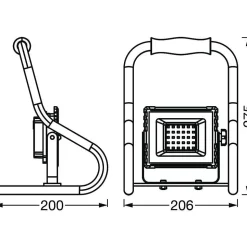 Spot De Jardin Ledvance Worklights Orange, 1 Lumiere