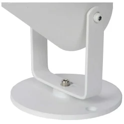 Spot De Jardin Lucide Taylor Blanc, 1 Lumiere, Detecteur De Mouvement