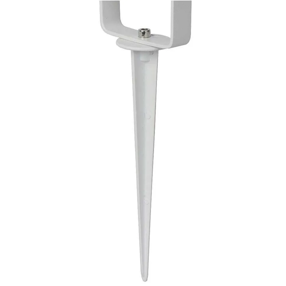 Spot De Jardin Lucide Taylor Blanc, 1 Lumiere, Detecteur De Mouvement