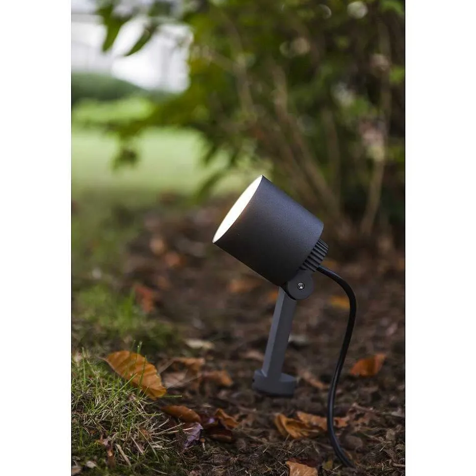 Spot De Jardin Lutec Explorer Led Anthracite, 1 Lumiere