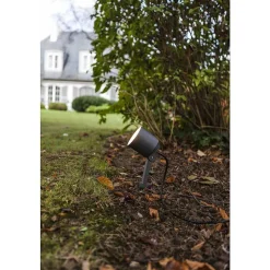 Spot De Jardin Lutec Explorer Led Anthracite, 1 Lumiere