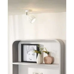 Spot De Plafond Lucide Tahar Blanc, 1 Lumiere