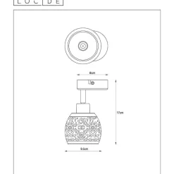 Spot De Plafond Lucide Tahar Blanc, 1 Lumiere