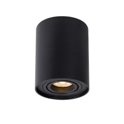Spot De Plafond Lucide Tube Noir, 1 Lumiere