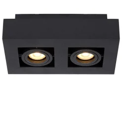 Spot De Plafond Lucide Xirax Led Noir, 2 Lumieres