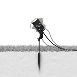 Spot, Set D'Extension Philips Hue Ambiance White & Color Waca Lily Led Noir, 1 Lumiere, Changeur De Couleurs