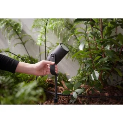 Spot, Set D'Extension Philips Hue Ambiance White & Color Waca Lily Led Noir, 1 Lumiere, Changeur De Couleurs