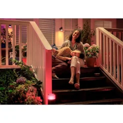 Spot, Set D'Extension Philips Hue Ambiance White & Color Waca Lily Led Noir, 1 Lumiere, Changeur De Couleurs