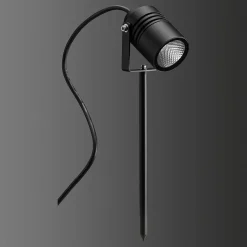 Spot Sur Pieu Lcd Typ 5018 Led Noir, 1 Lumiere