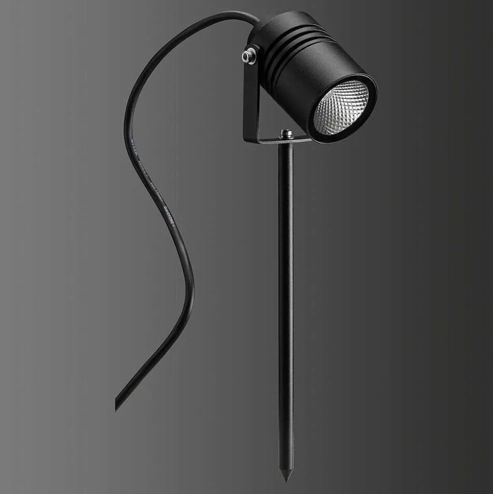 Spot Sur Pieu Lcd Typ 5018 Led Noir, 1 Lumiere