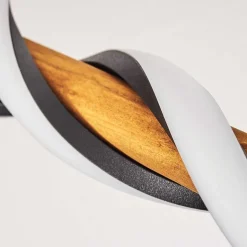 Suspension Alvarim Led Ecru, Noir, 1 Lumiere