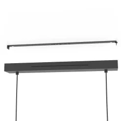 Suspension Eglo Andreas-Z Led Noir, 2 Lumieres, Changeur De Couleurs