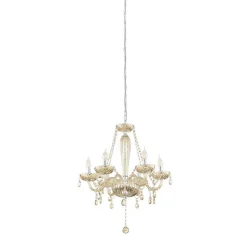 Suspension Eglo Basilano Chrome, 6 Lumieres