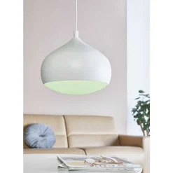 Suspension Eglo Connect Comba-C Led Blanc, 1 Lumiere, Changeur De Couleurs