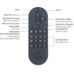 Suspension Paul Neuhaus Q-Etienne Led Noir, 1 Lumiere, Telecommandes