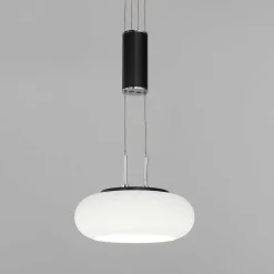 Suspension Paul Neuhaus Q-Etienne Led Noir, 2 Lumieres, Telecommandes