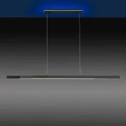 Suspension Paul-Neuhaus Q-Arian Led Anthracite, 4 Lumieres, Telecommandes