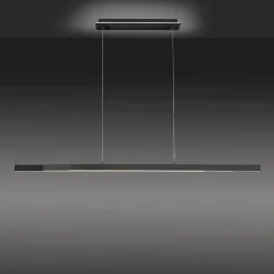 Suspension Paul-Neuhaus Q-Arian Led Anthracite, 4 Lumieres, Telecommandes