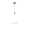 Suspension Paul-Neuhaus Q-Etienne Led Acier Brosse, 2 Lumieres, Telecommandes