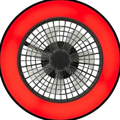 Ventilateur De Plafond Brilliant Mazzaro Led Noir, 1 Lumiere, Telecommandes, Changeur De Couleurs